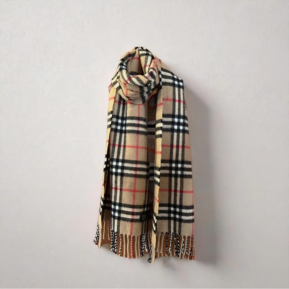 Burberrys Scarf 100% Cashmere ,made in England - Picture 6 of 12